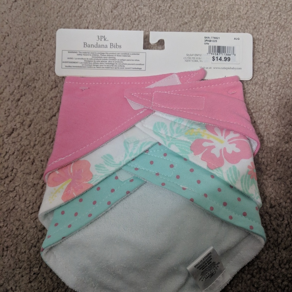 Velcro Bibs 3 pack